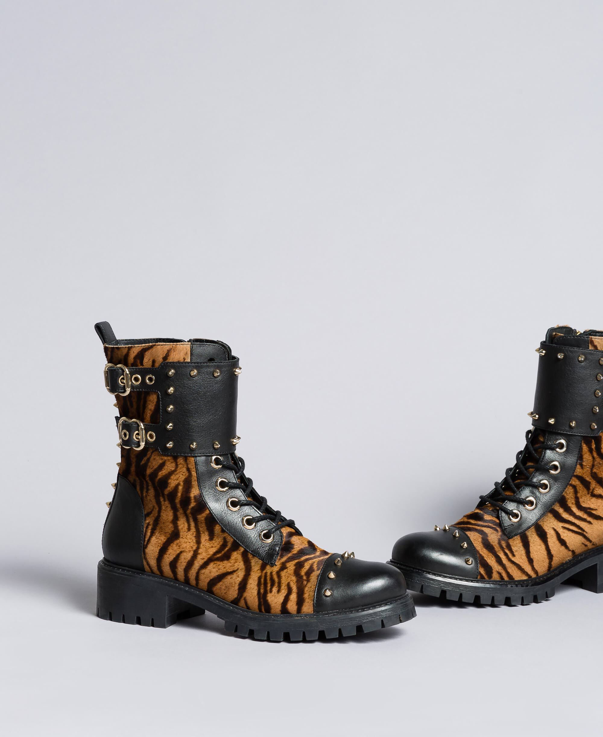 tiger print boots