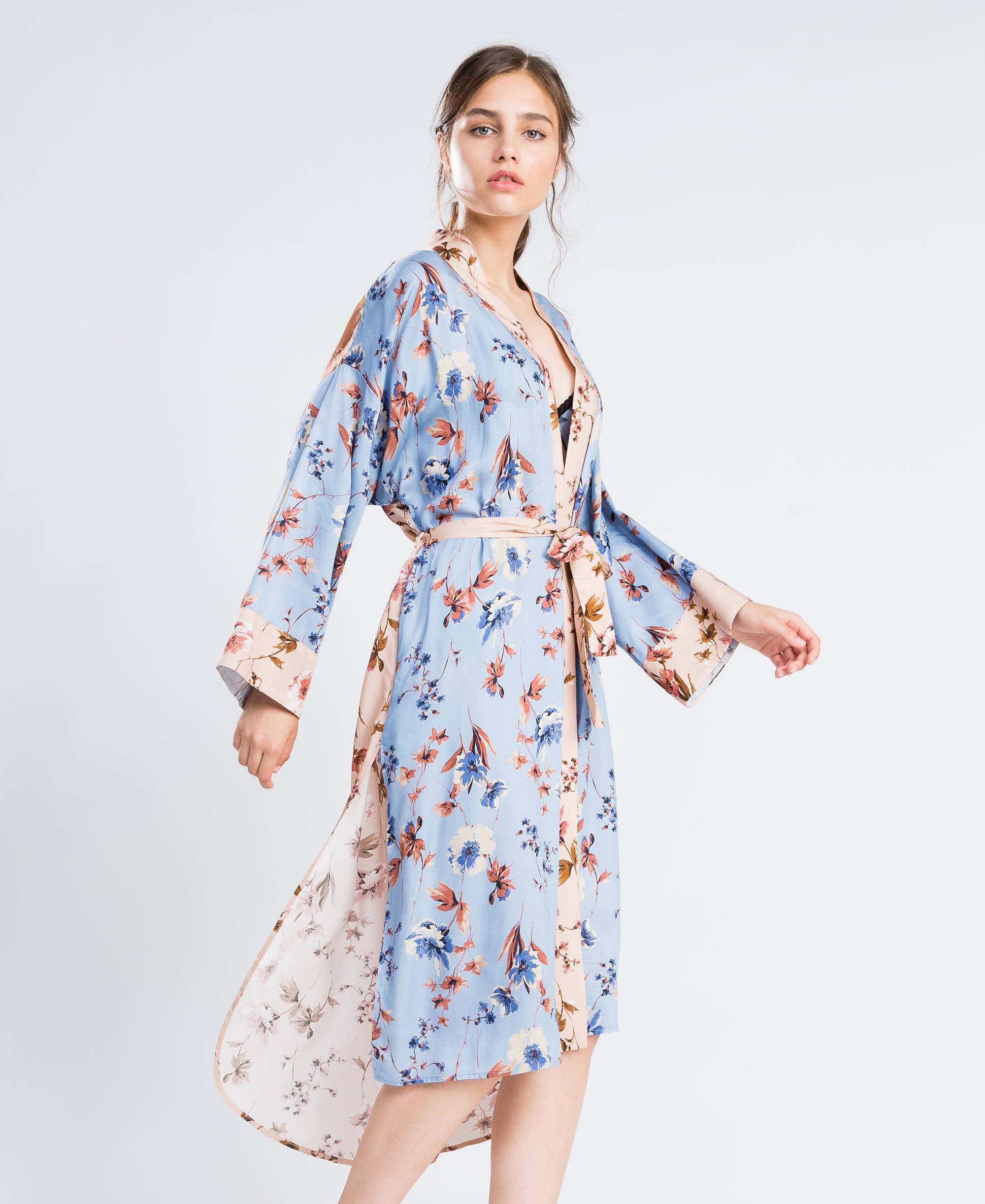 girls floral dressing gown