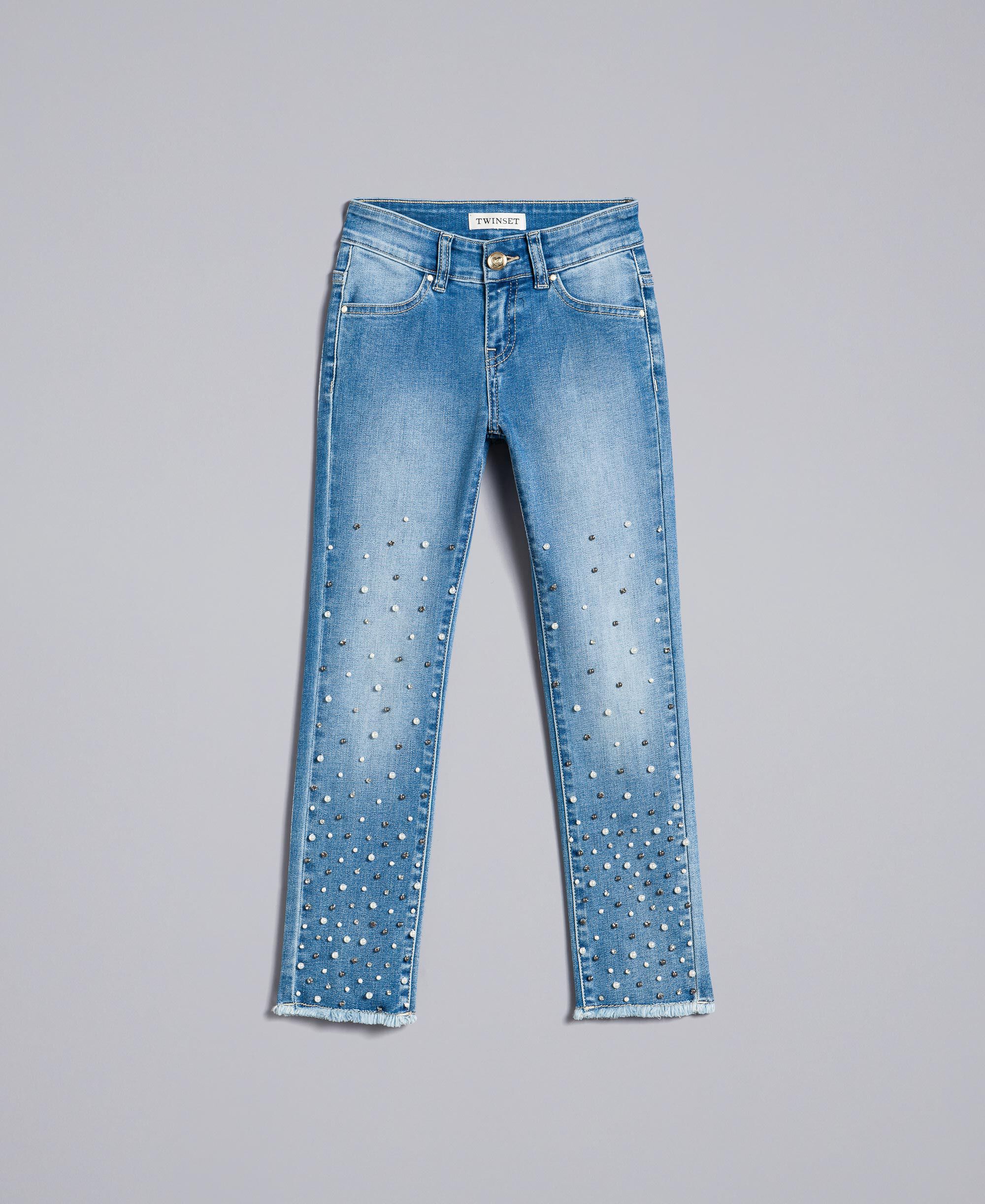 jeans with rhinestones on them