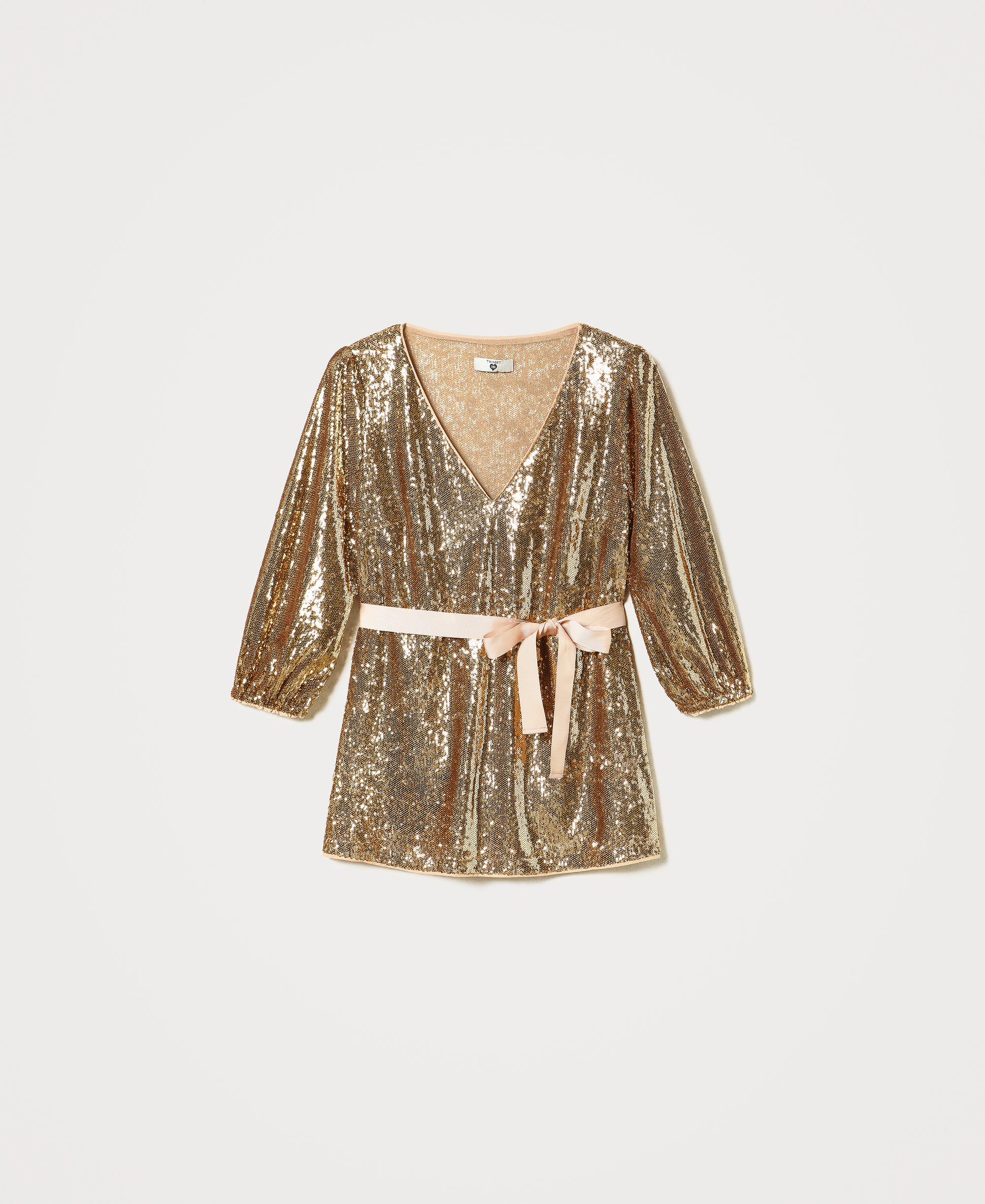 sequin fabric blouse