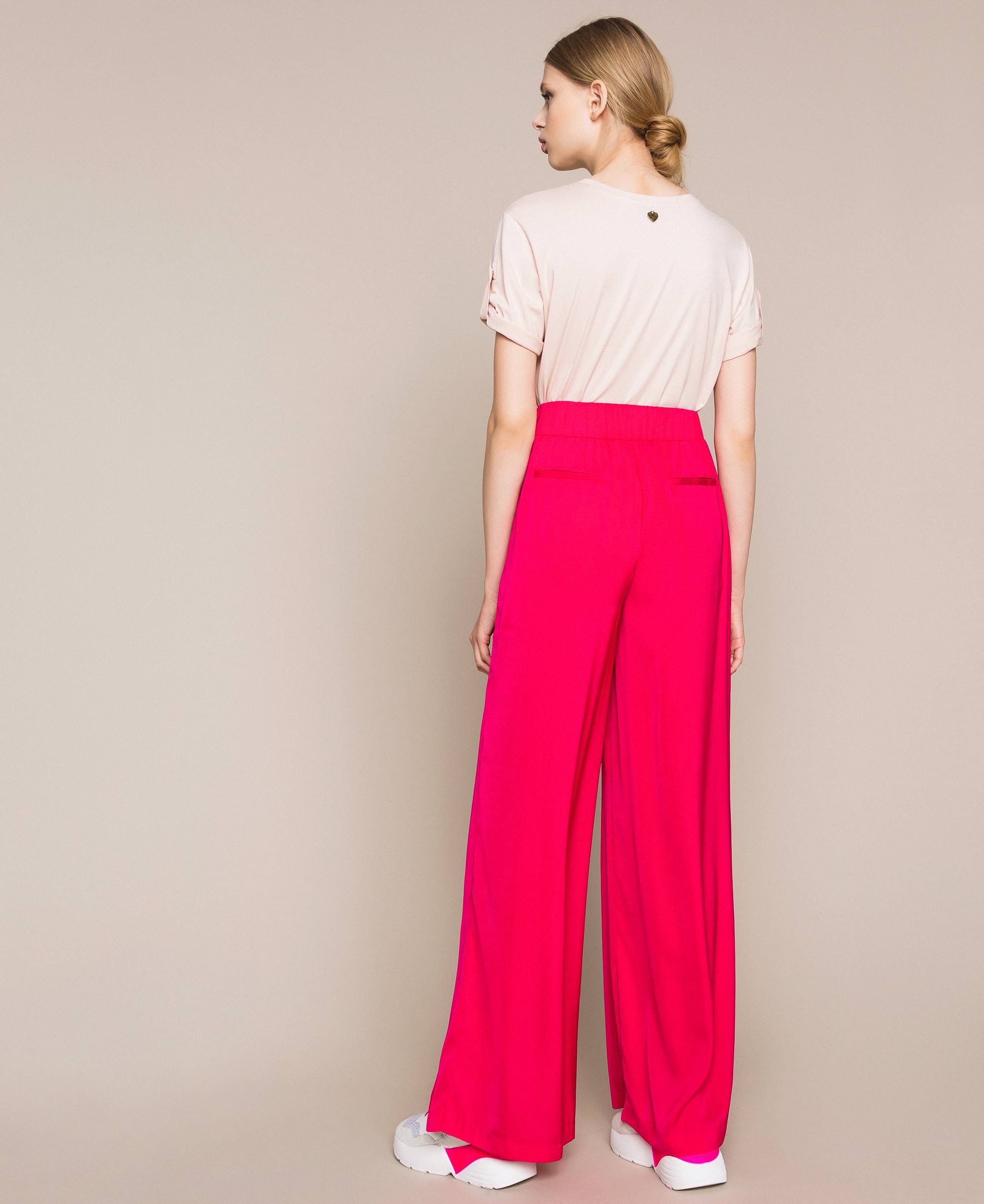 satin palazzo trousers