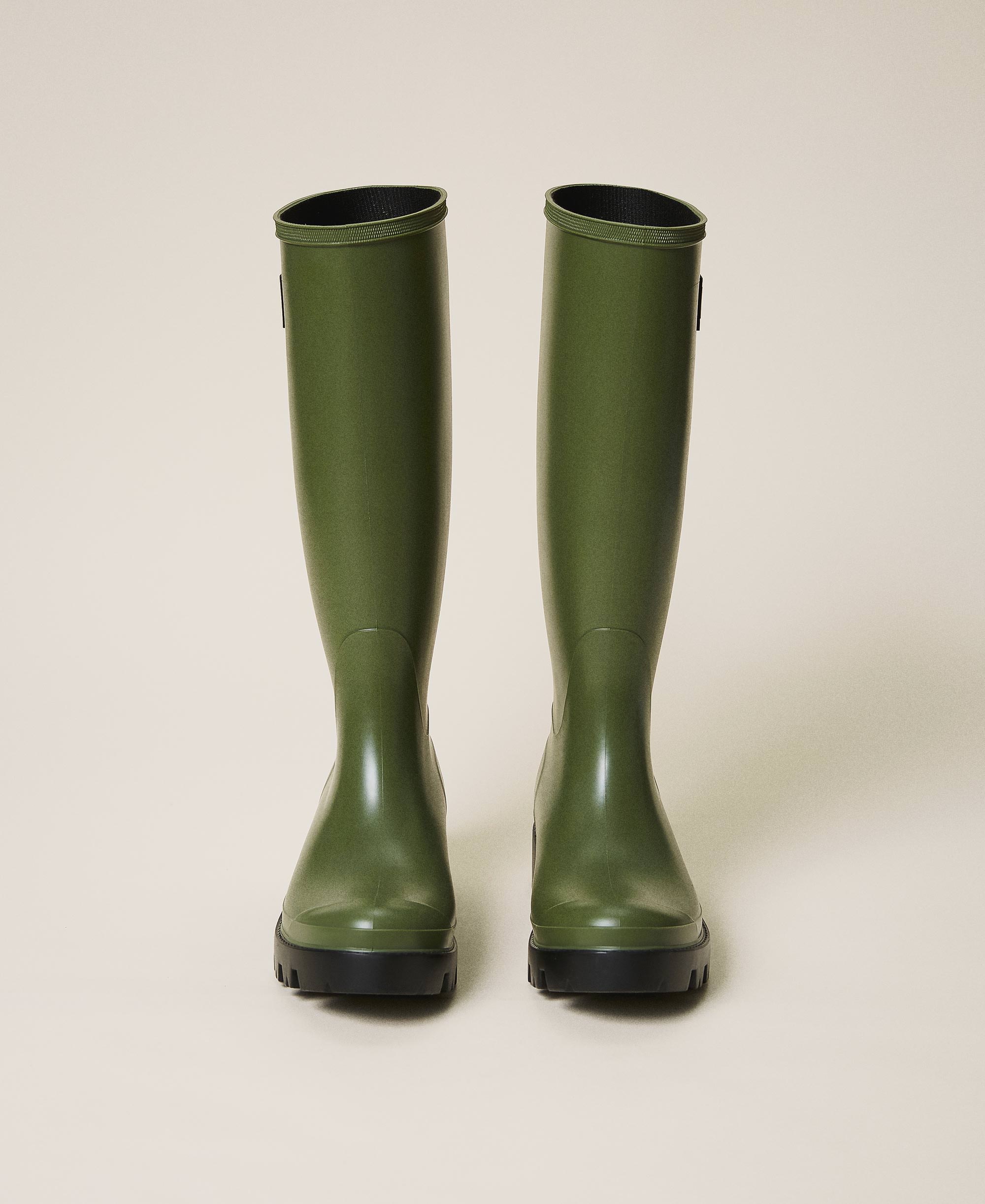 botas de agua verdes