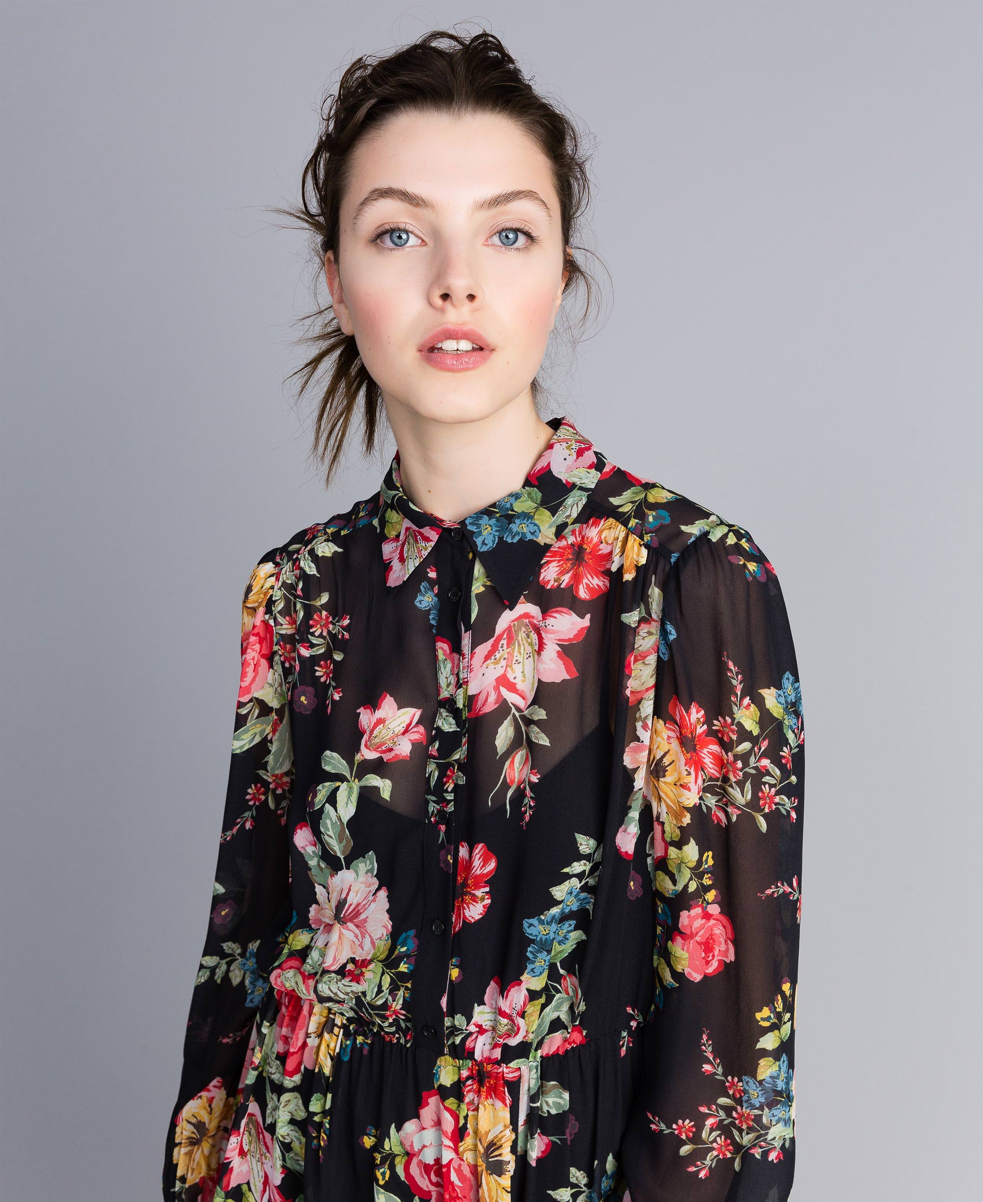 Floral Print Georgette Dress