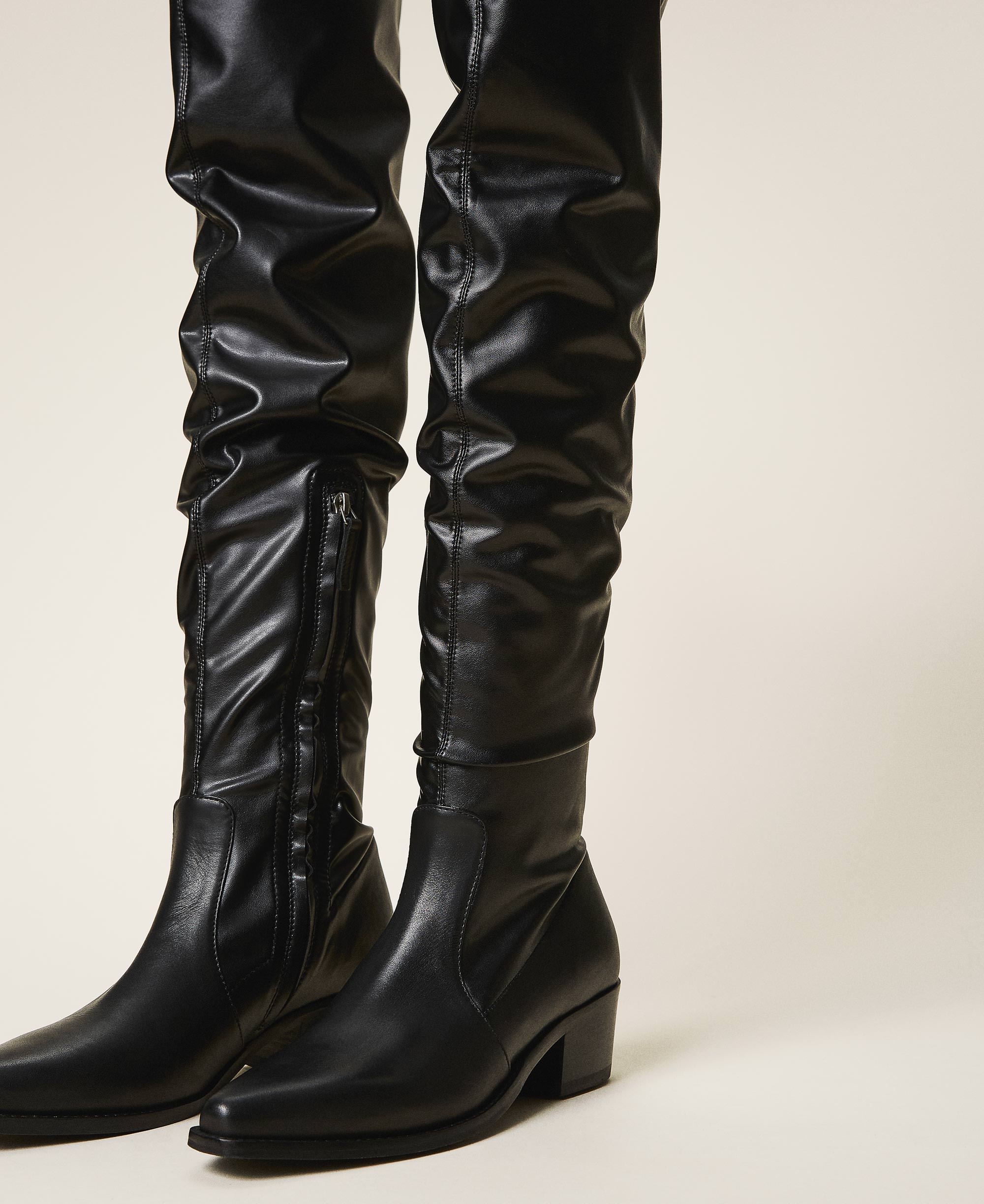 milano thigh high boots