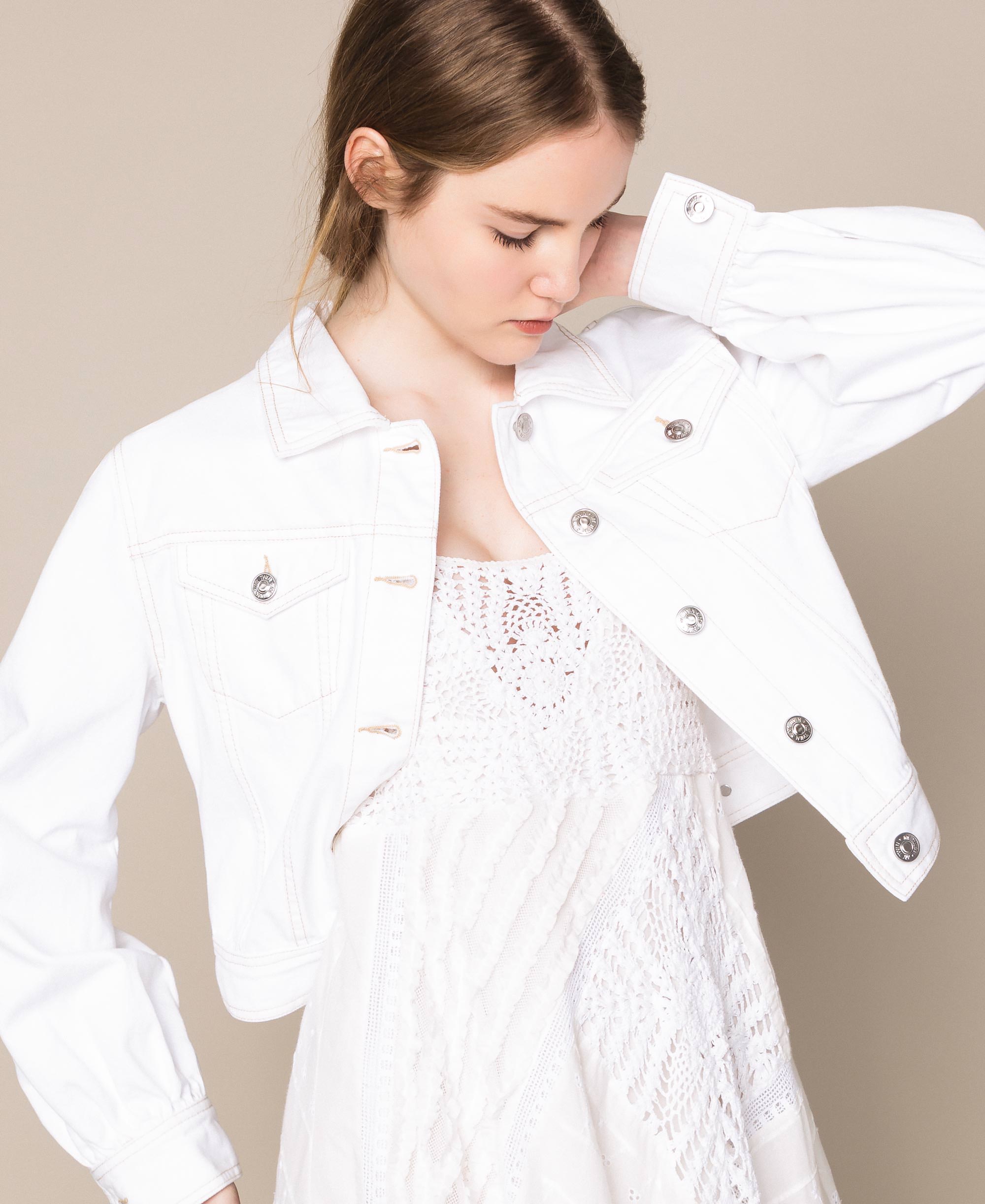 cheap white denim jacket