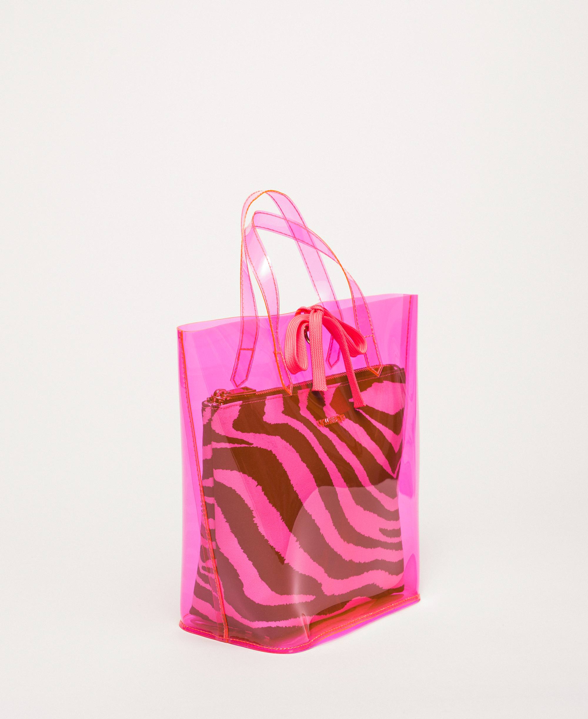 pink pvc bag