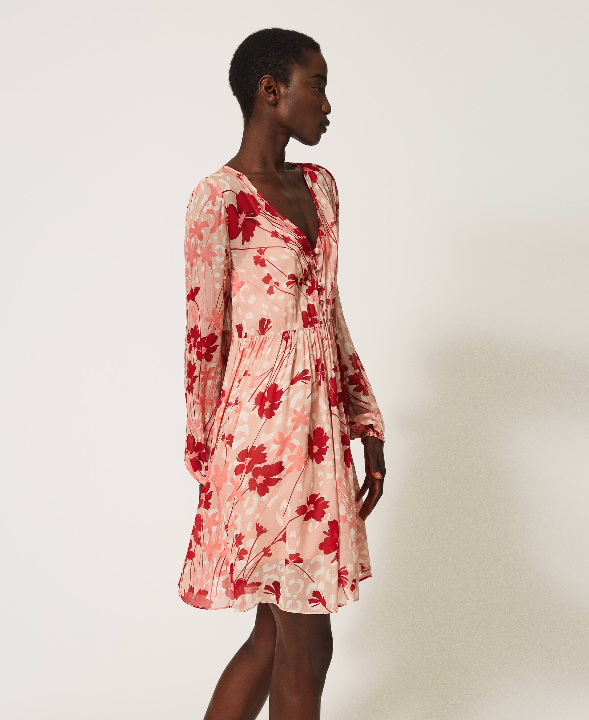 Flower Pattern Belt Set Frill Dress | www.osterixpub.it