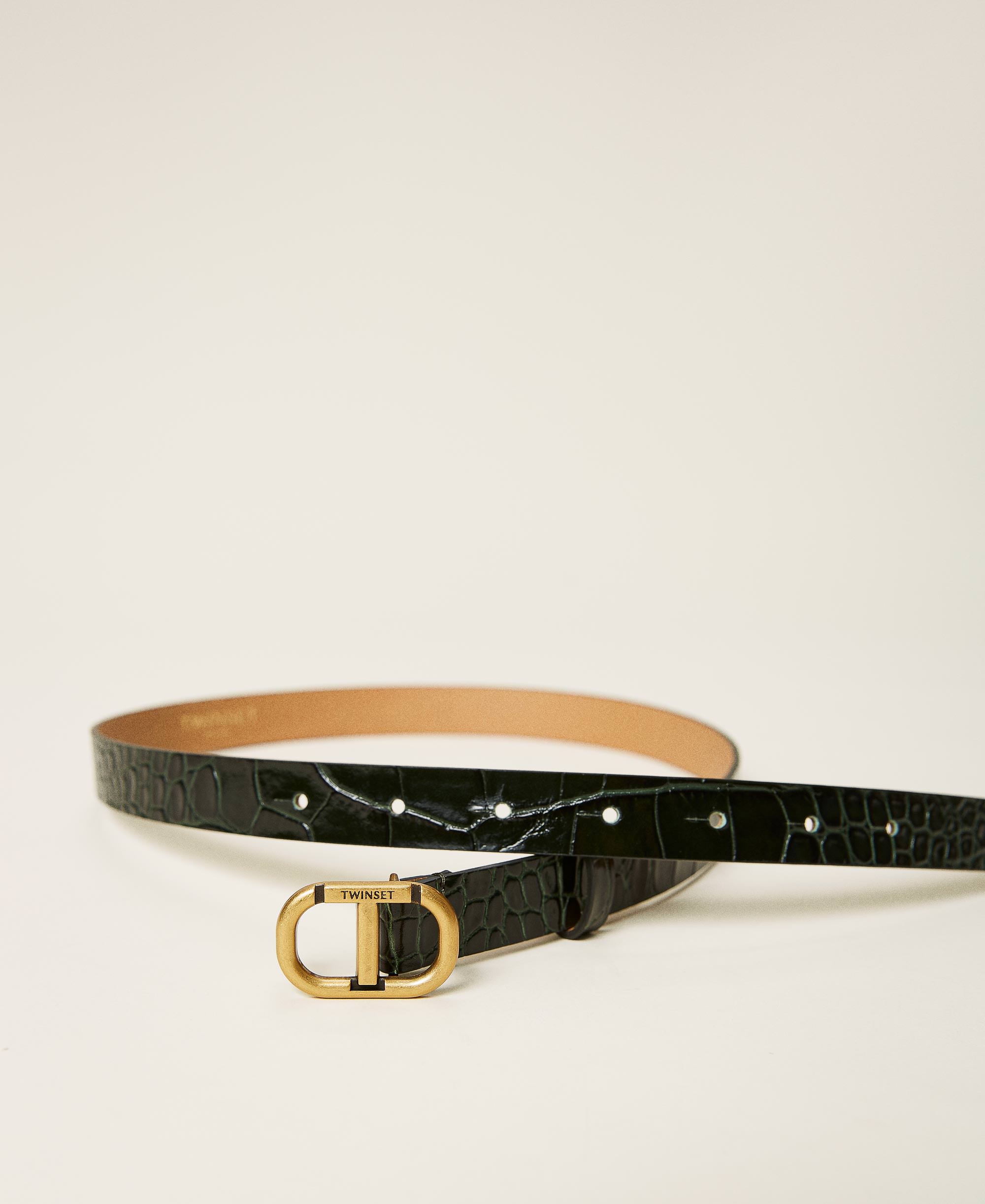 croc print belt