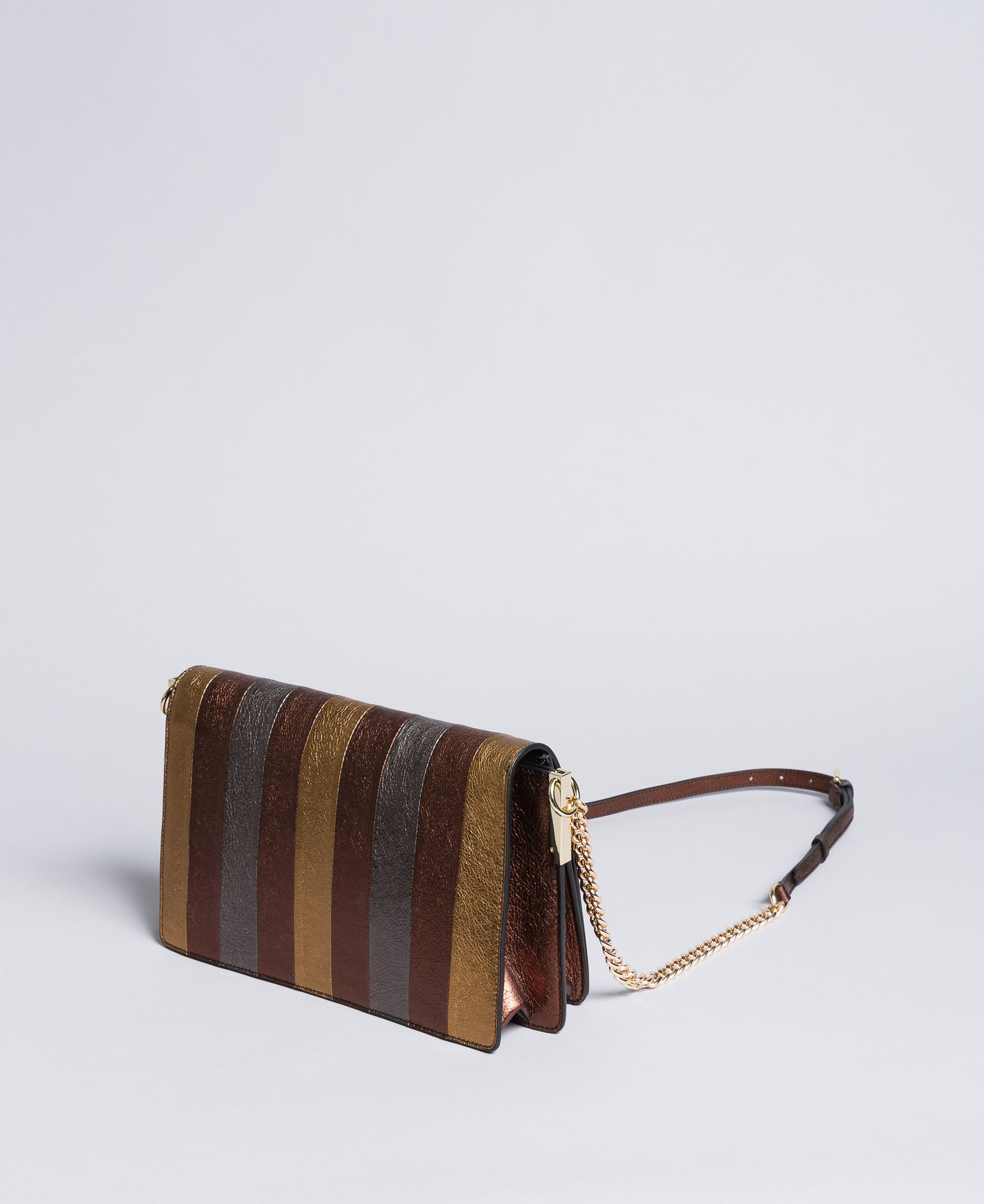 multi coloured leather shoulder bag