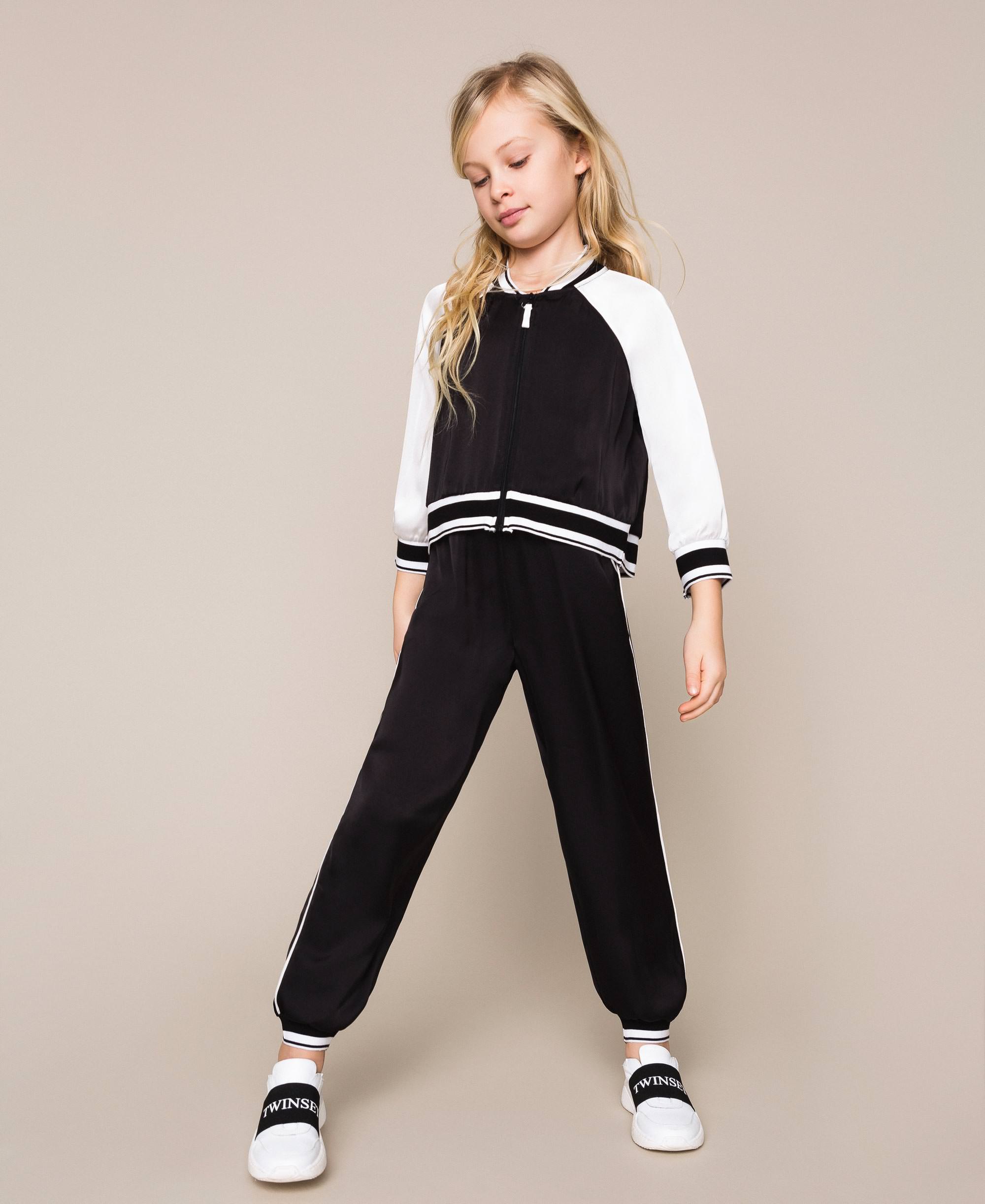 twin set ribbed jogging suit