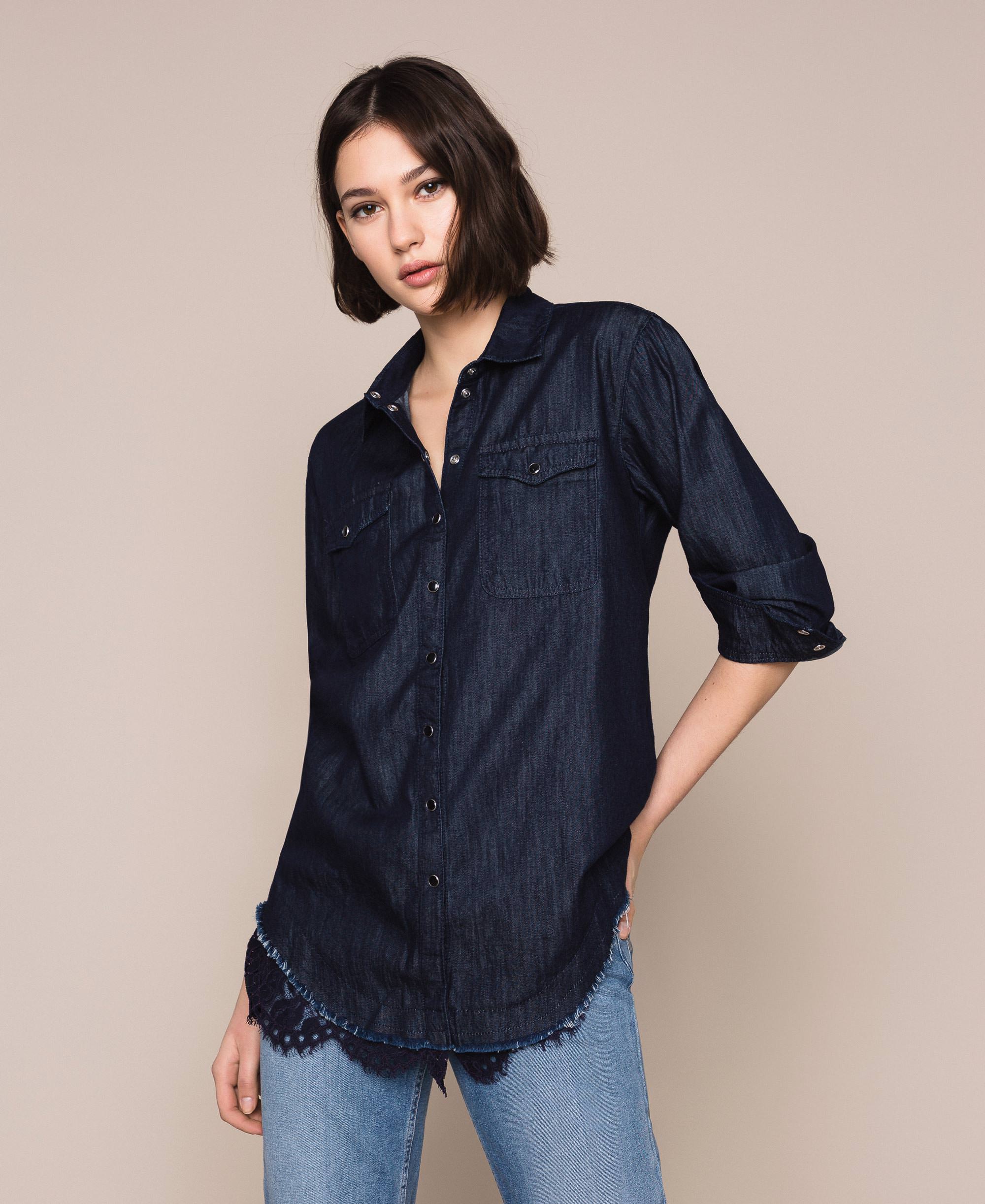 long denim shirt uk