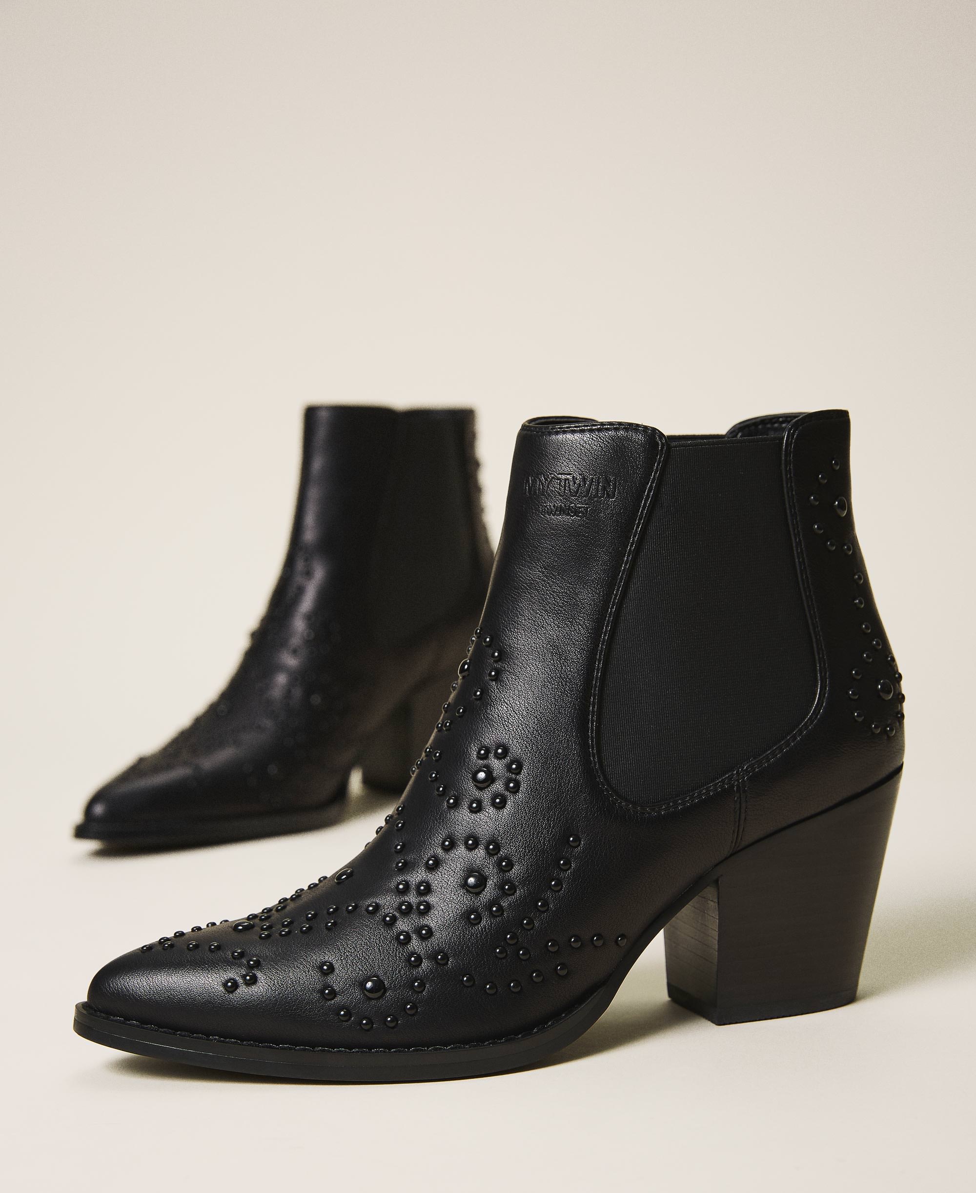 Texas ankle boots with pearls Woman 