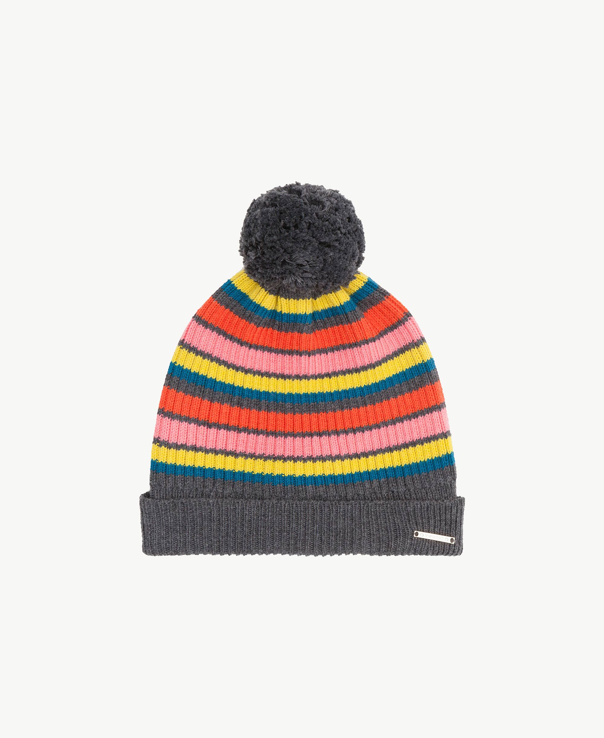 striped beanie hat