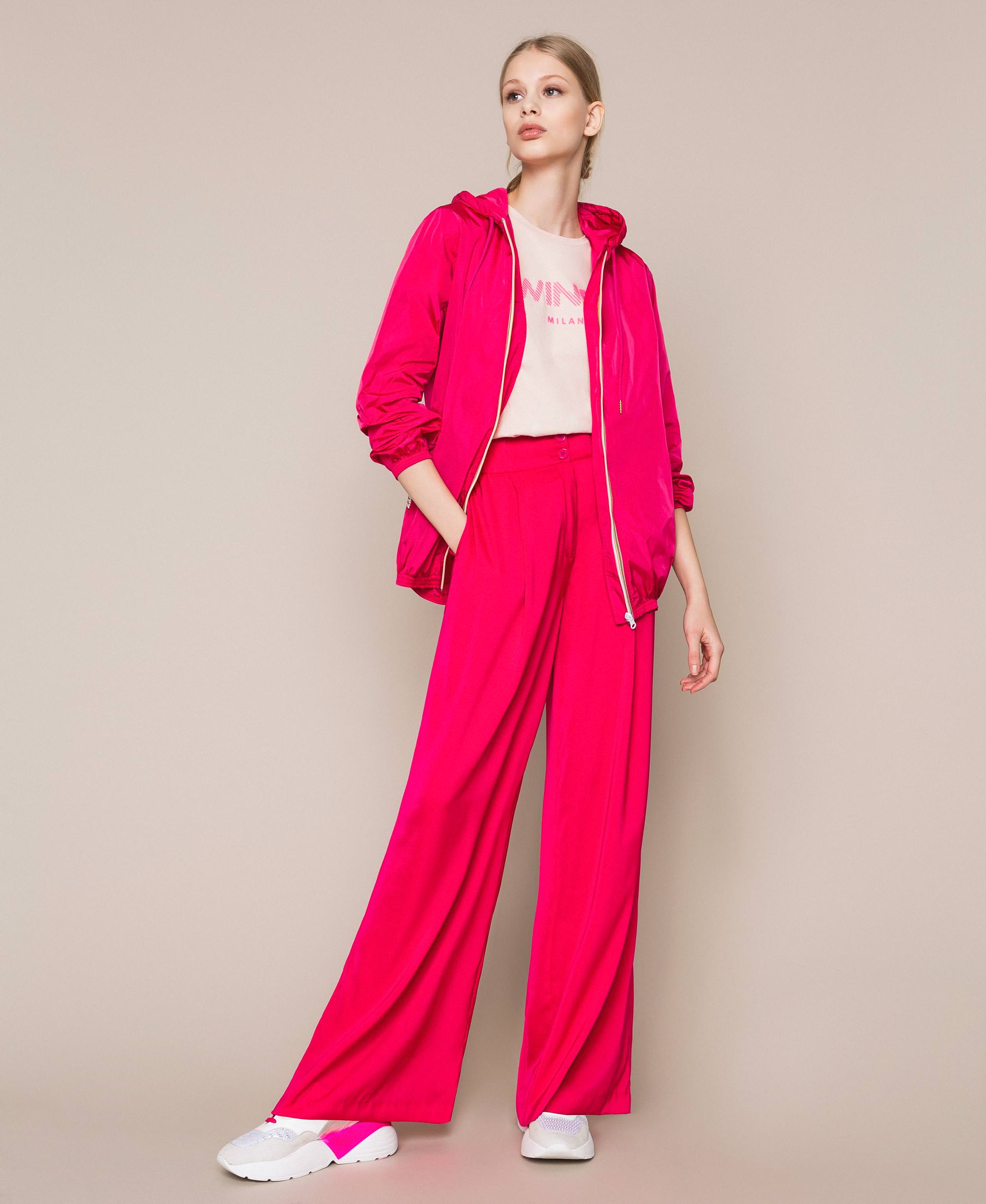 satin palazzo trousers