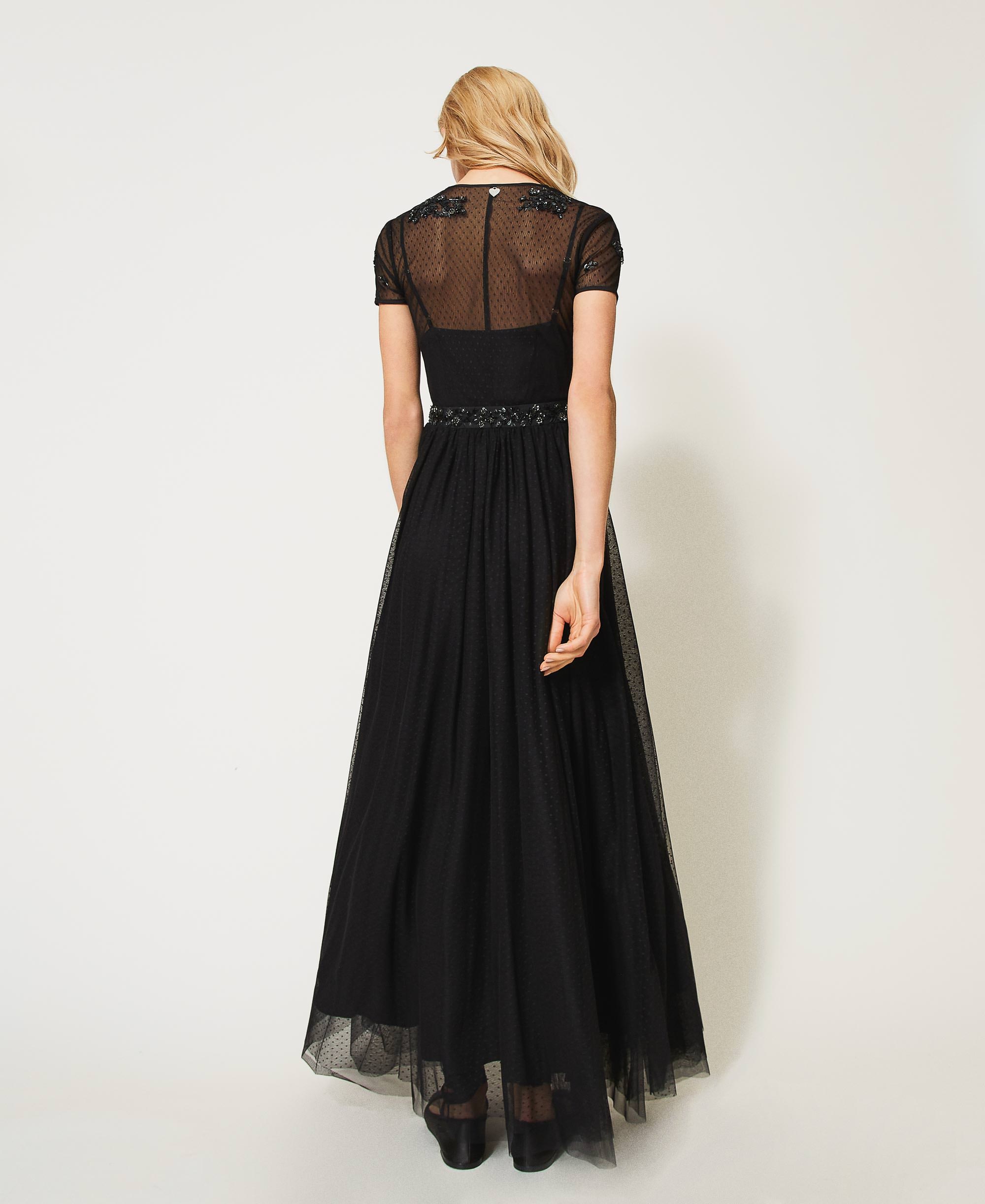 black tulle dress women