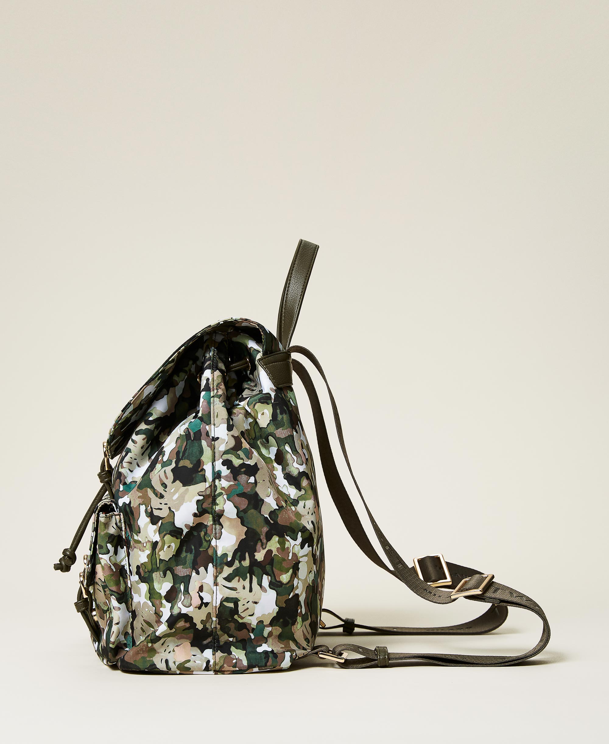 camouflage print backpack