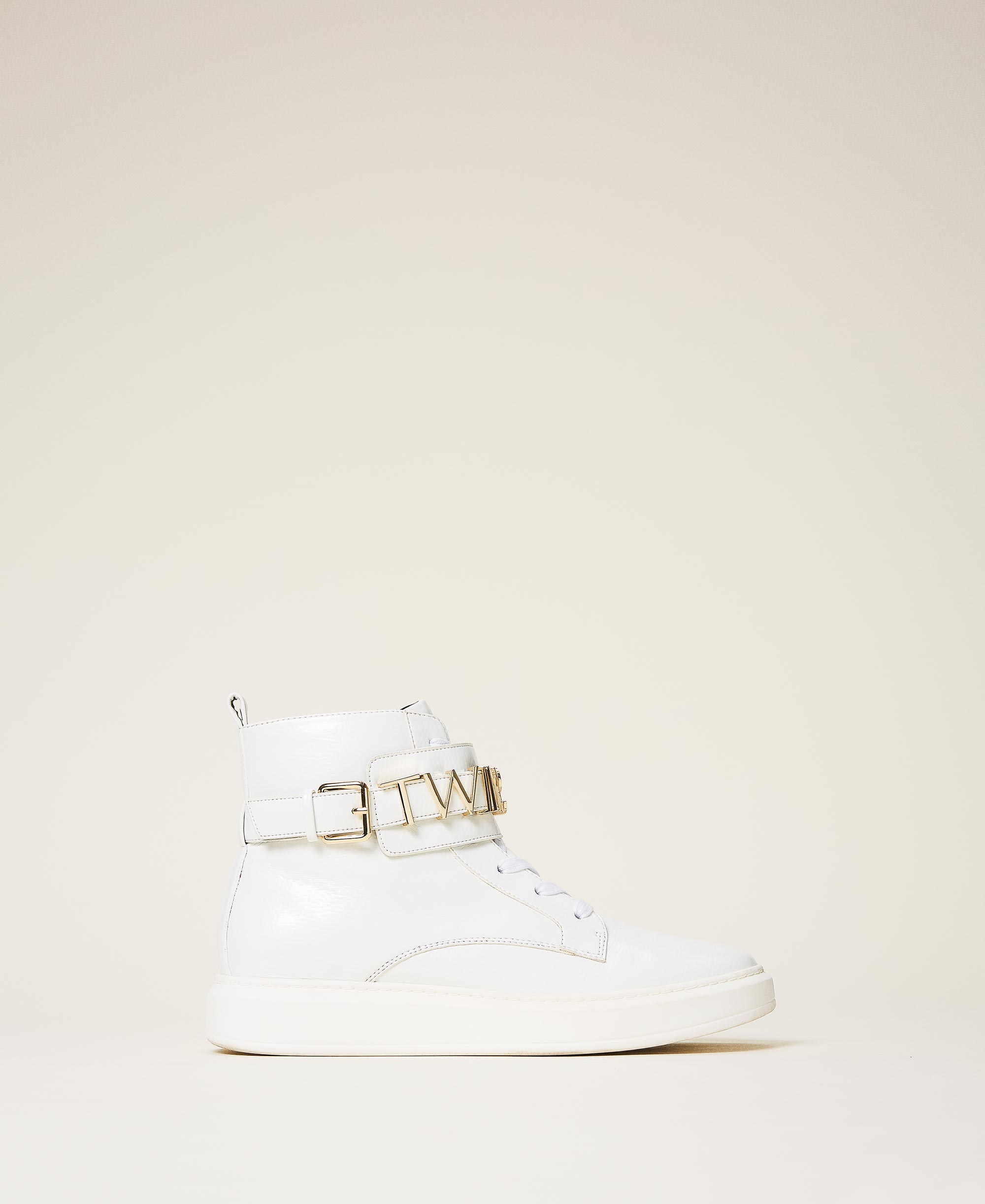 leather ankle trainers