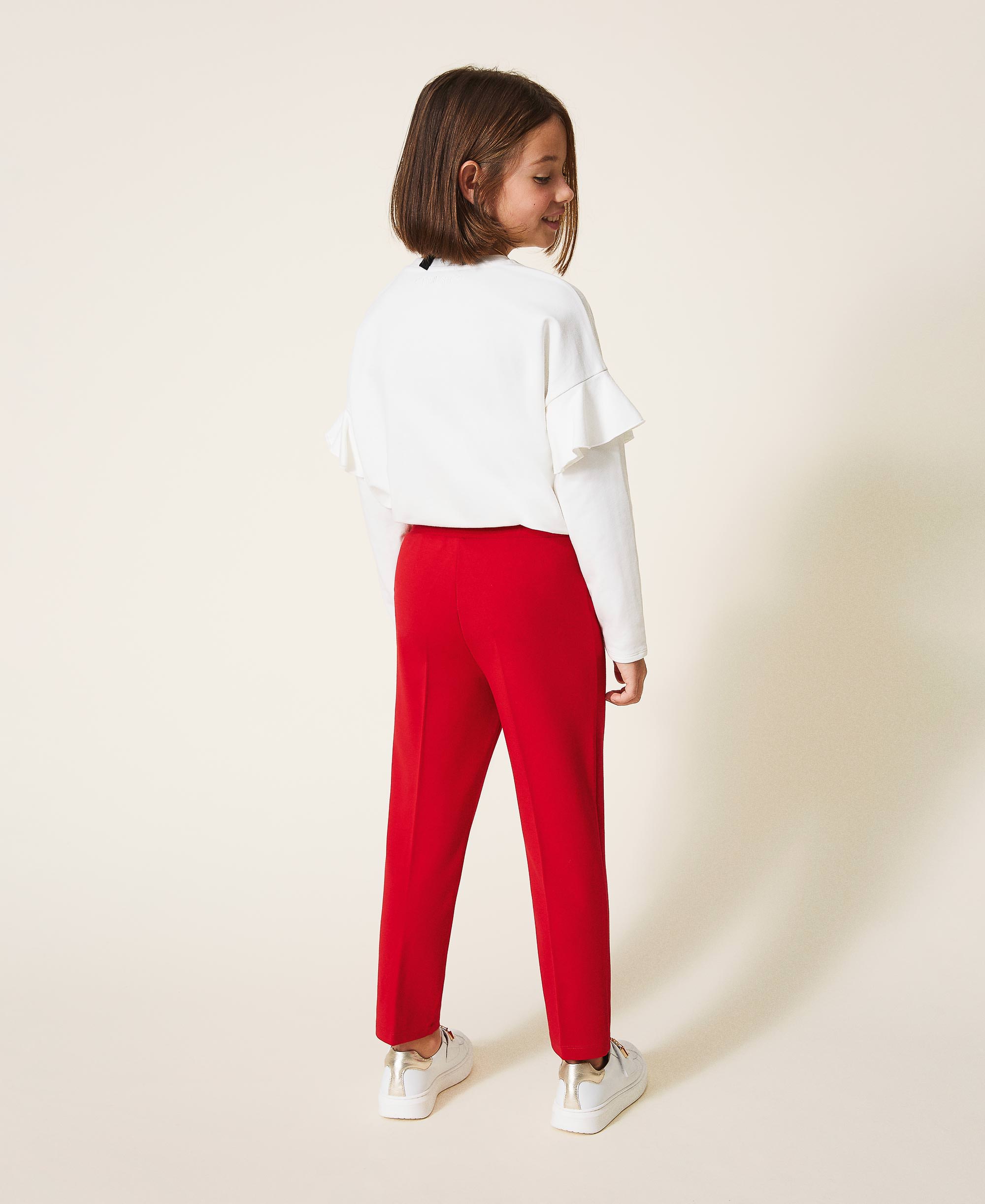 Legging avec poches Enfant, Rouge | TWINSET Milano