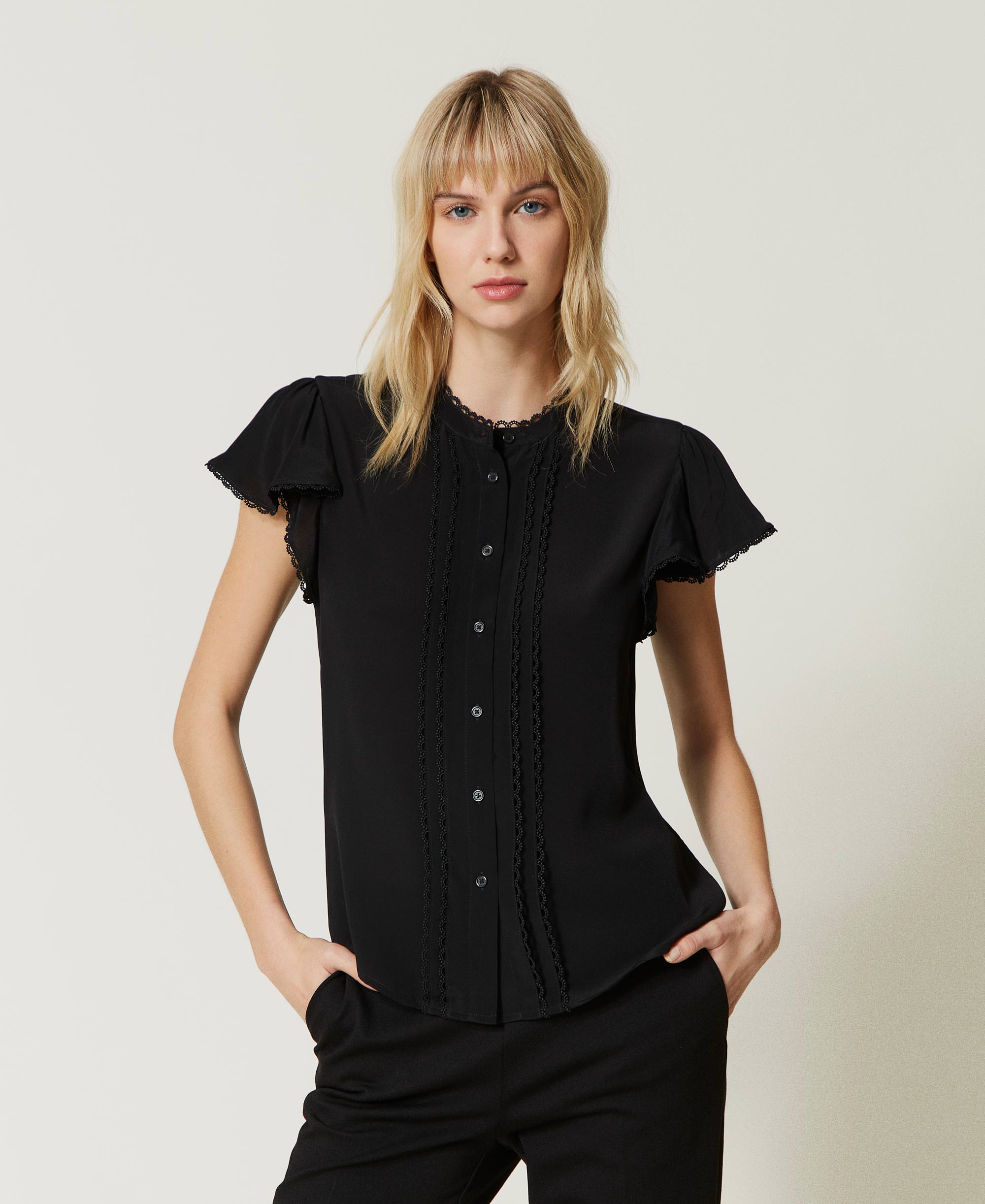 silk-blend-shirt-woman-black-twinset-milano