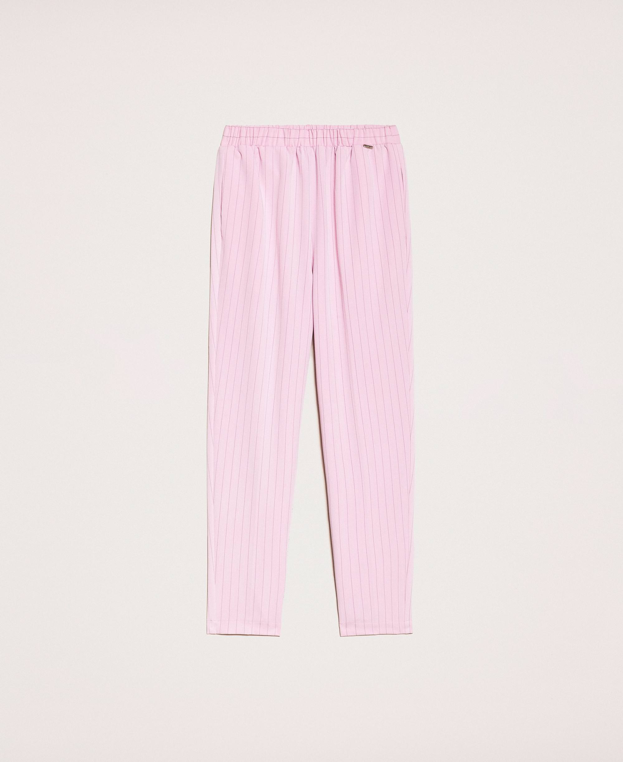 side stripe cigarette trousers