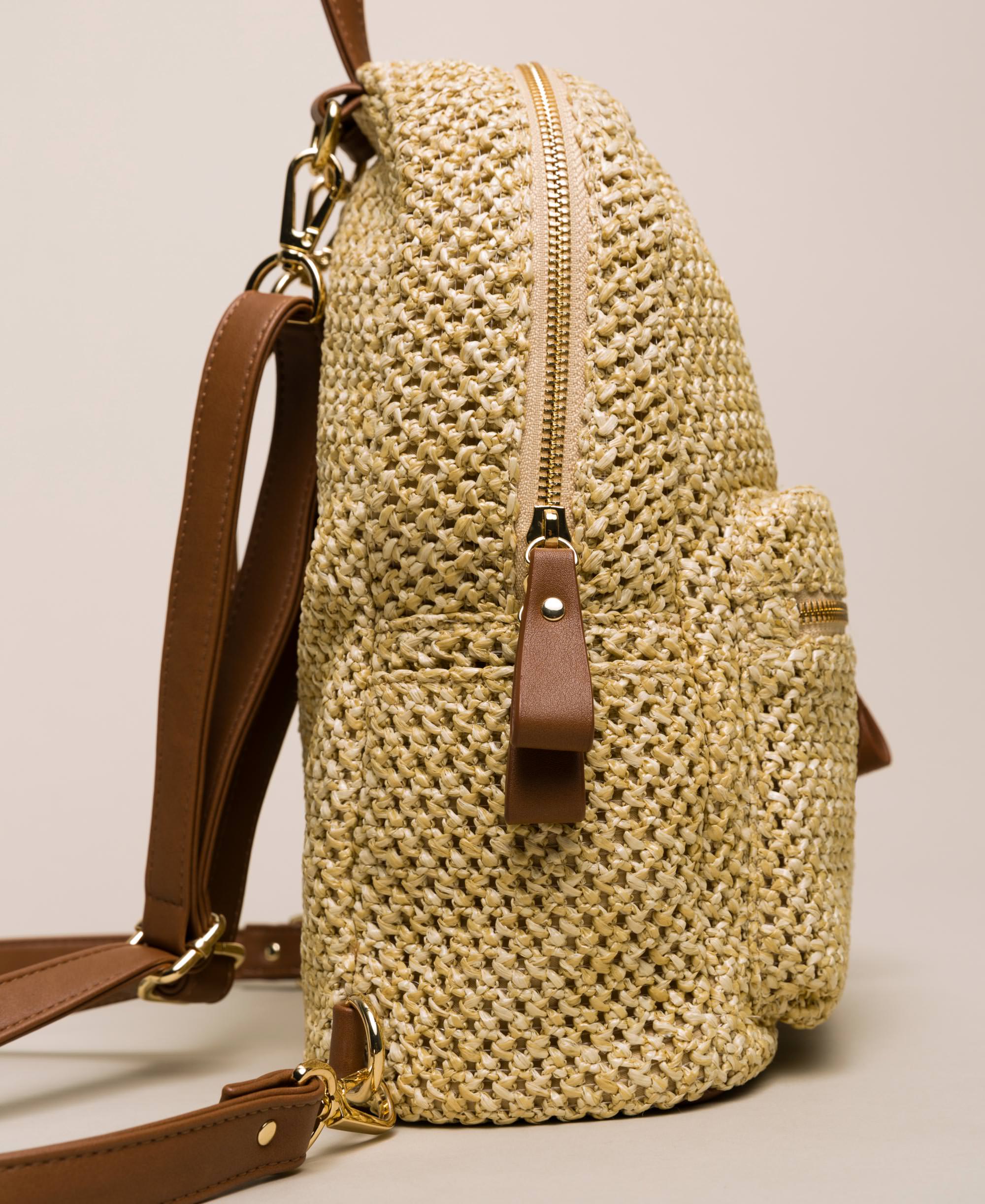 raffia backpack