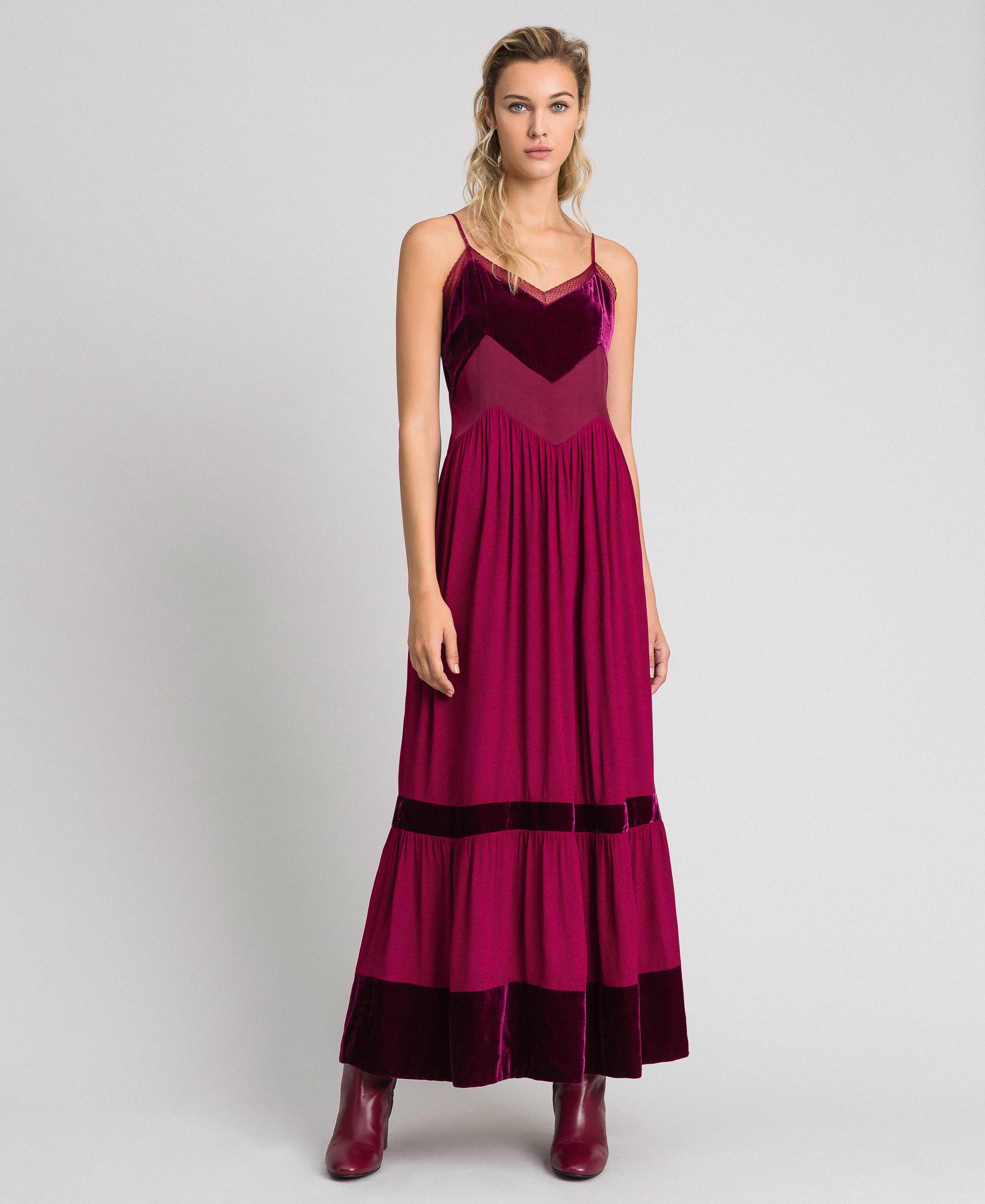 velvet slip dress long