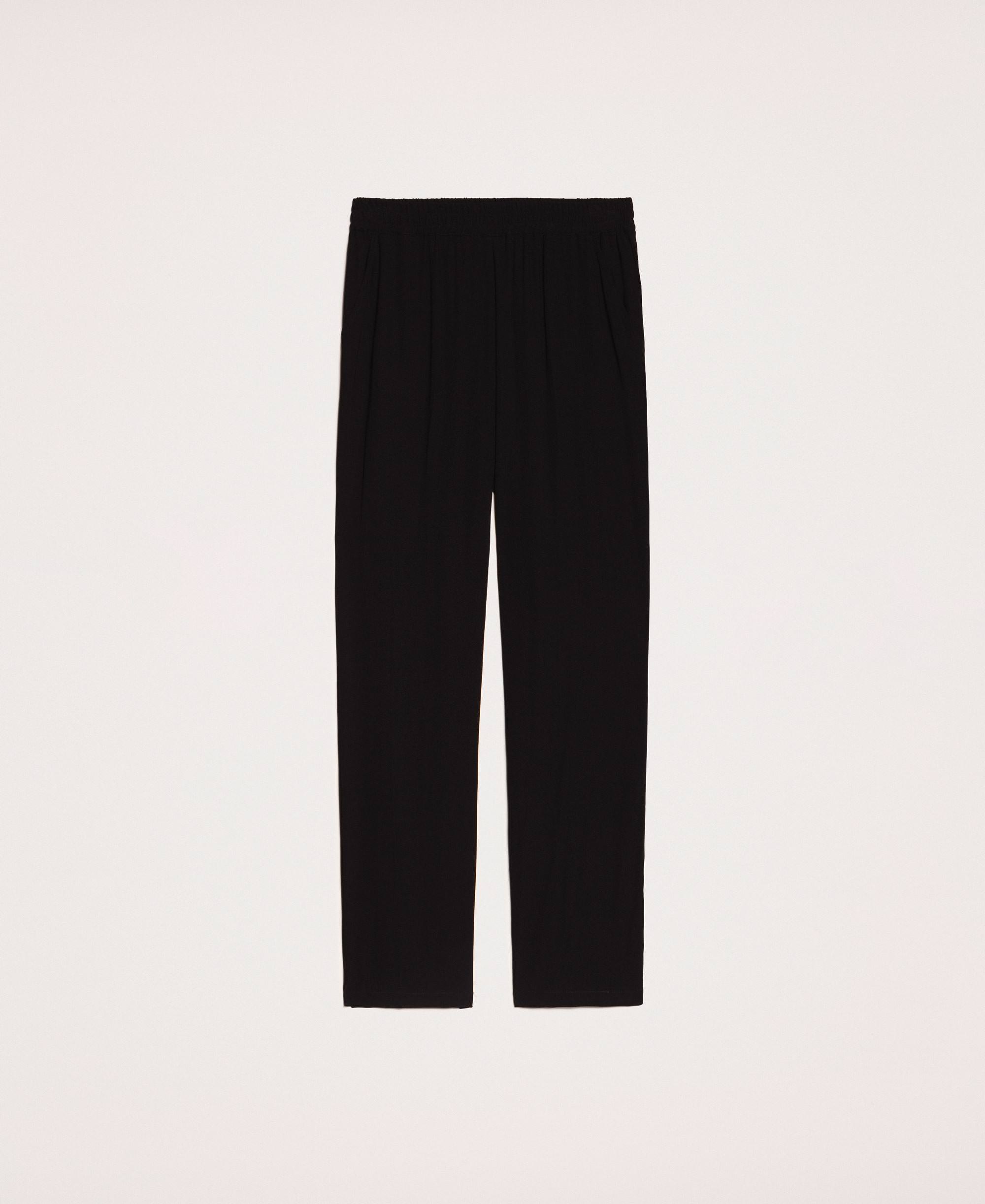 crepe cigarette trousers