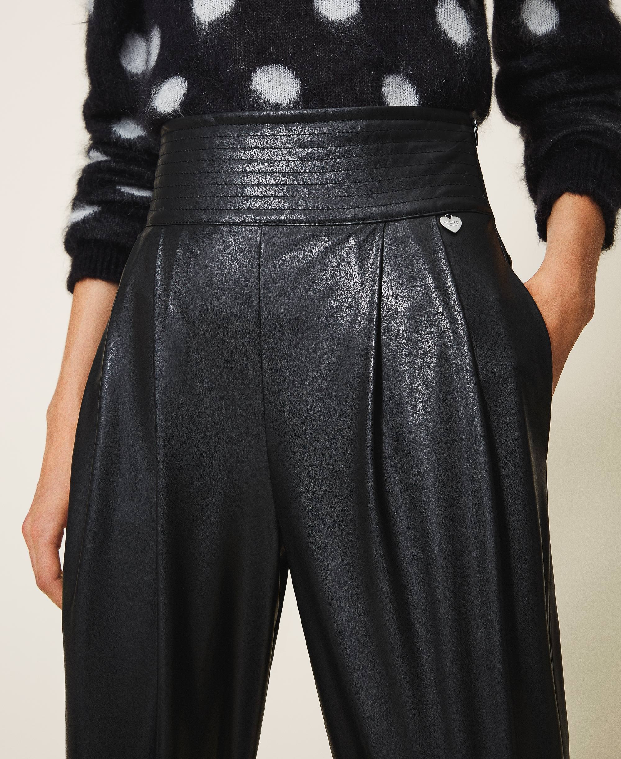 best faux leather trousers