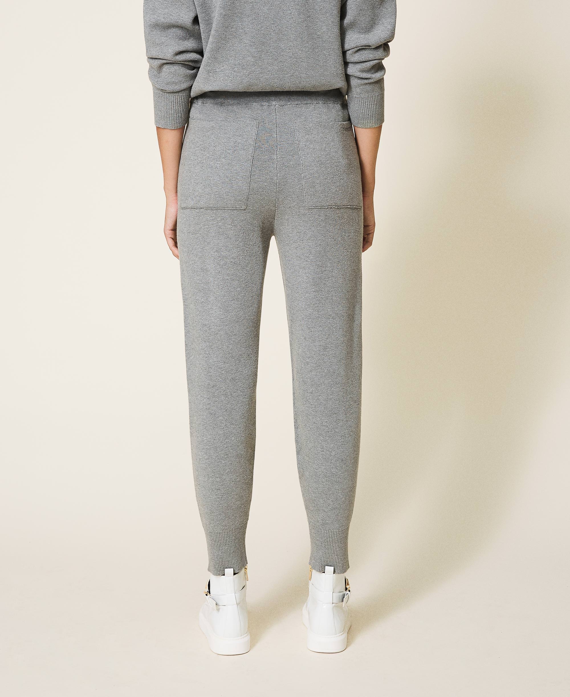 wool knit joggers