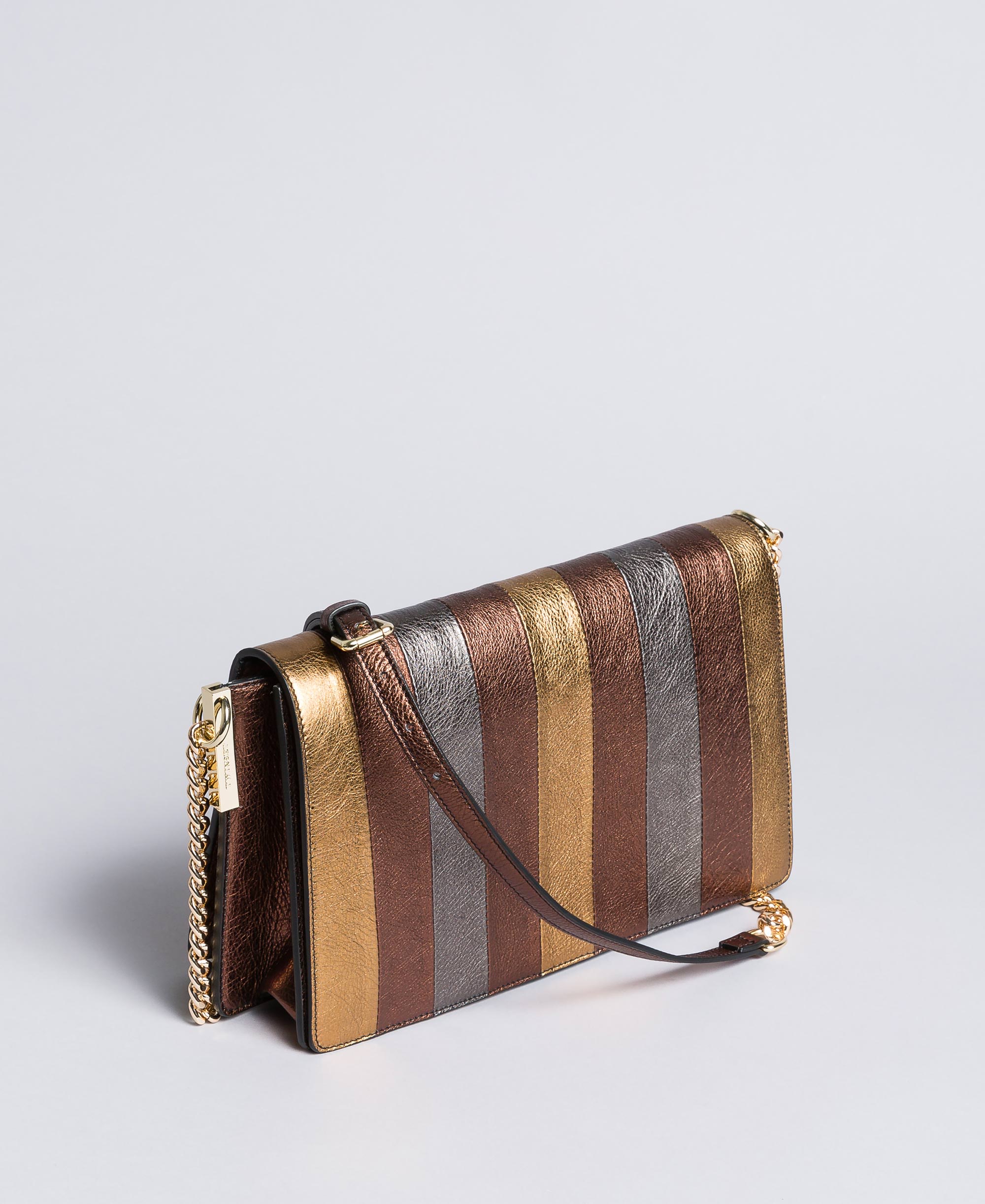 multi coloured leather shoulder bag